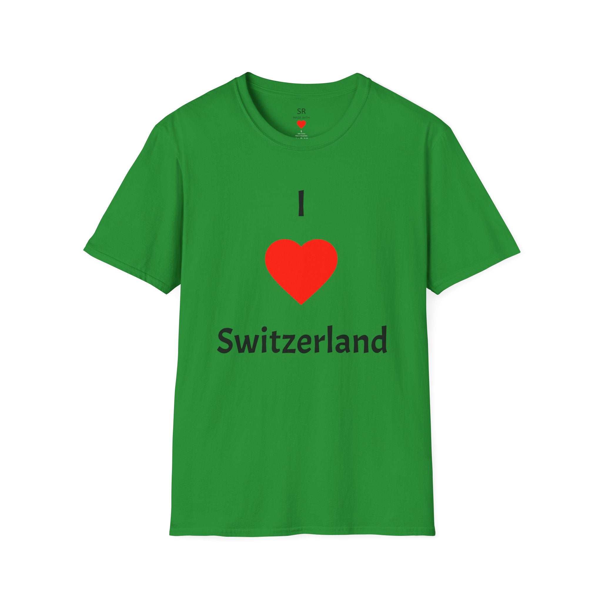 I ❤️ Switzerland T-Shirt – Clean Travel & Pride Tee (Unisex, viele Farben)