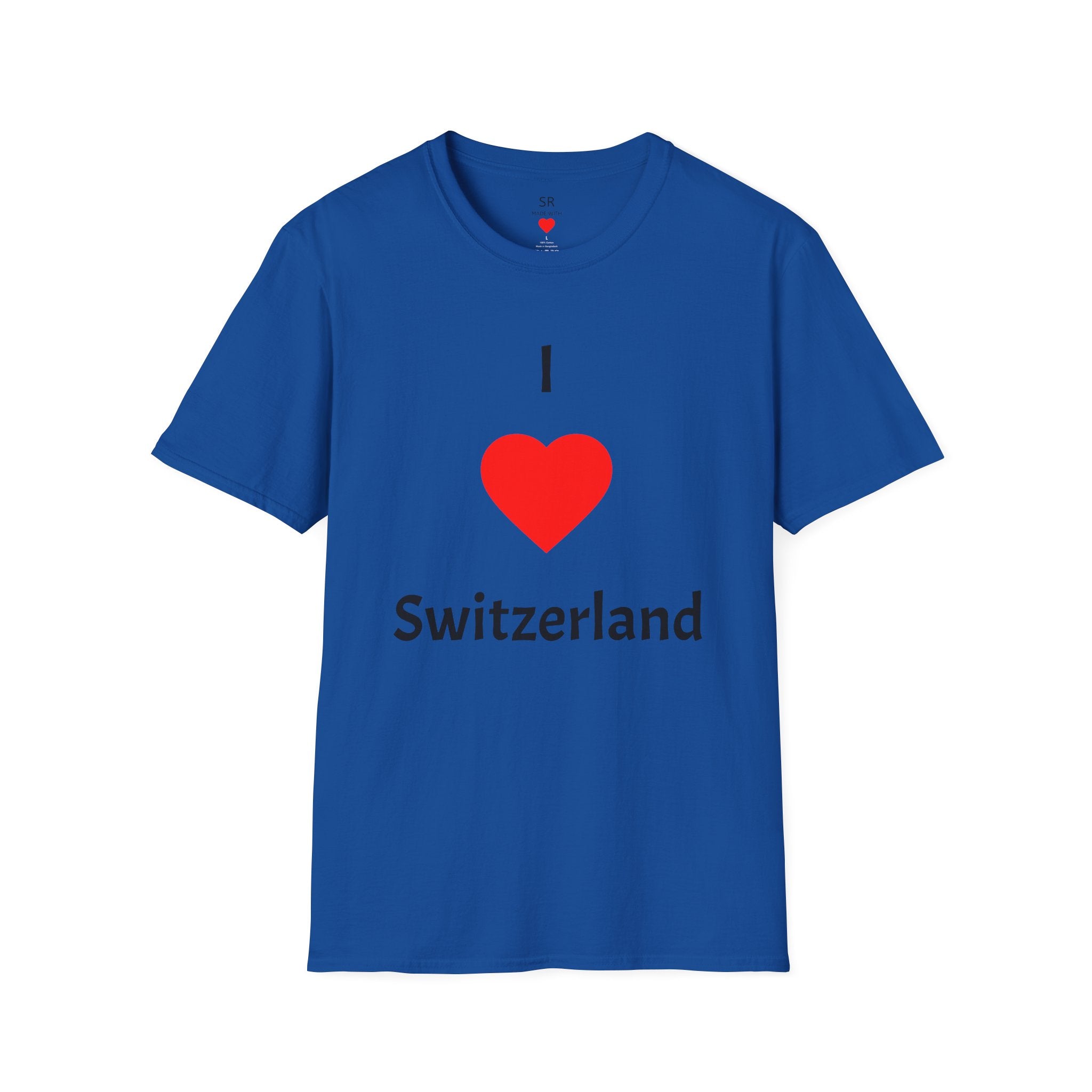 I ❤️ Switzerland T-Shirt – Clean Travel & Pride Tee (Unisex, viele Farben)