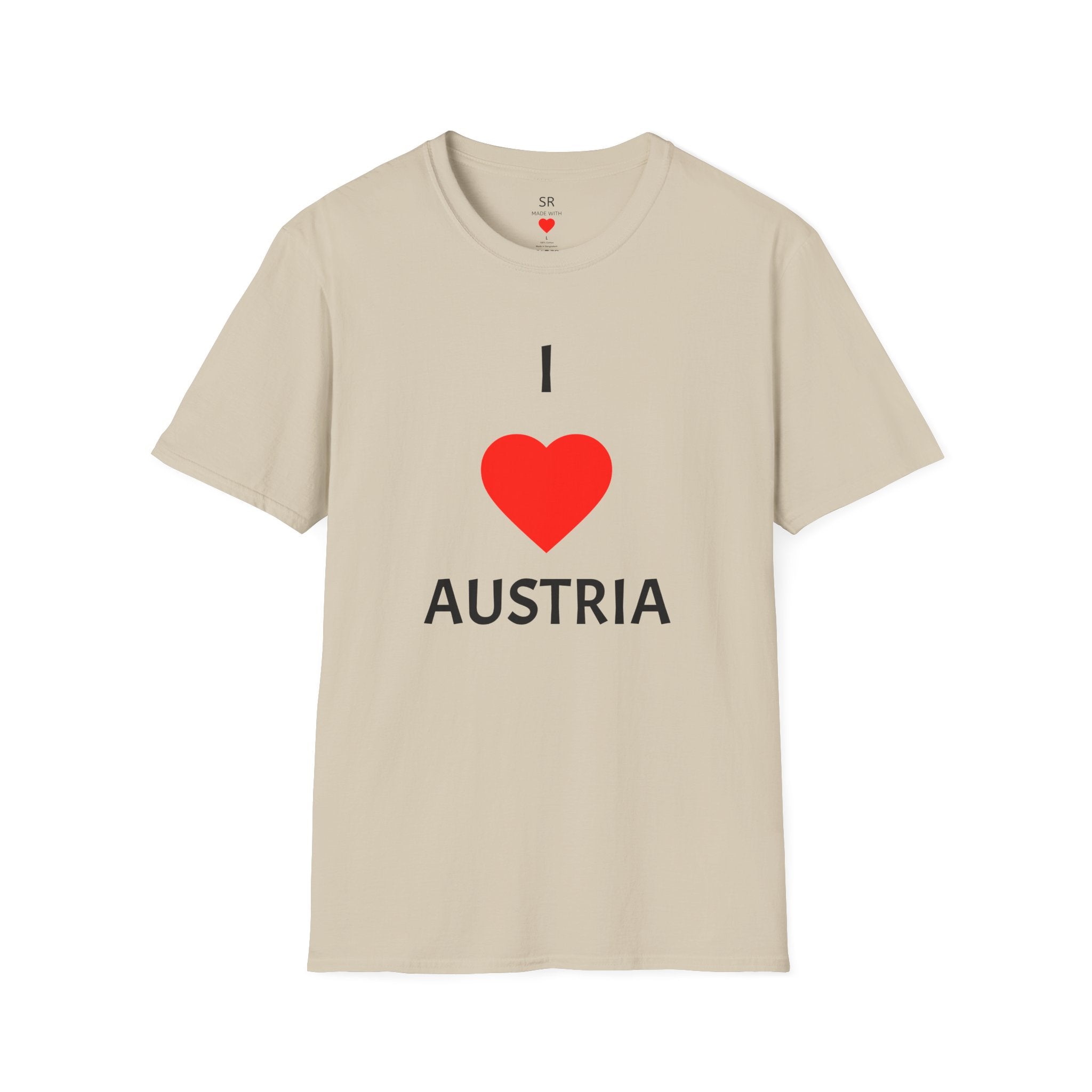 I ❤️ Austria T-Shirt – Clean Travel & Pride Tee (Unisex, viele Farben)