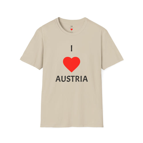 I ❤️ Austria T-Shirt – Clean Travel & Pride Tee (Unisex, viele Farben)