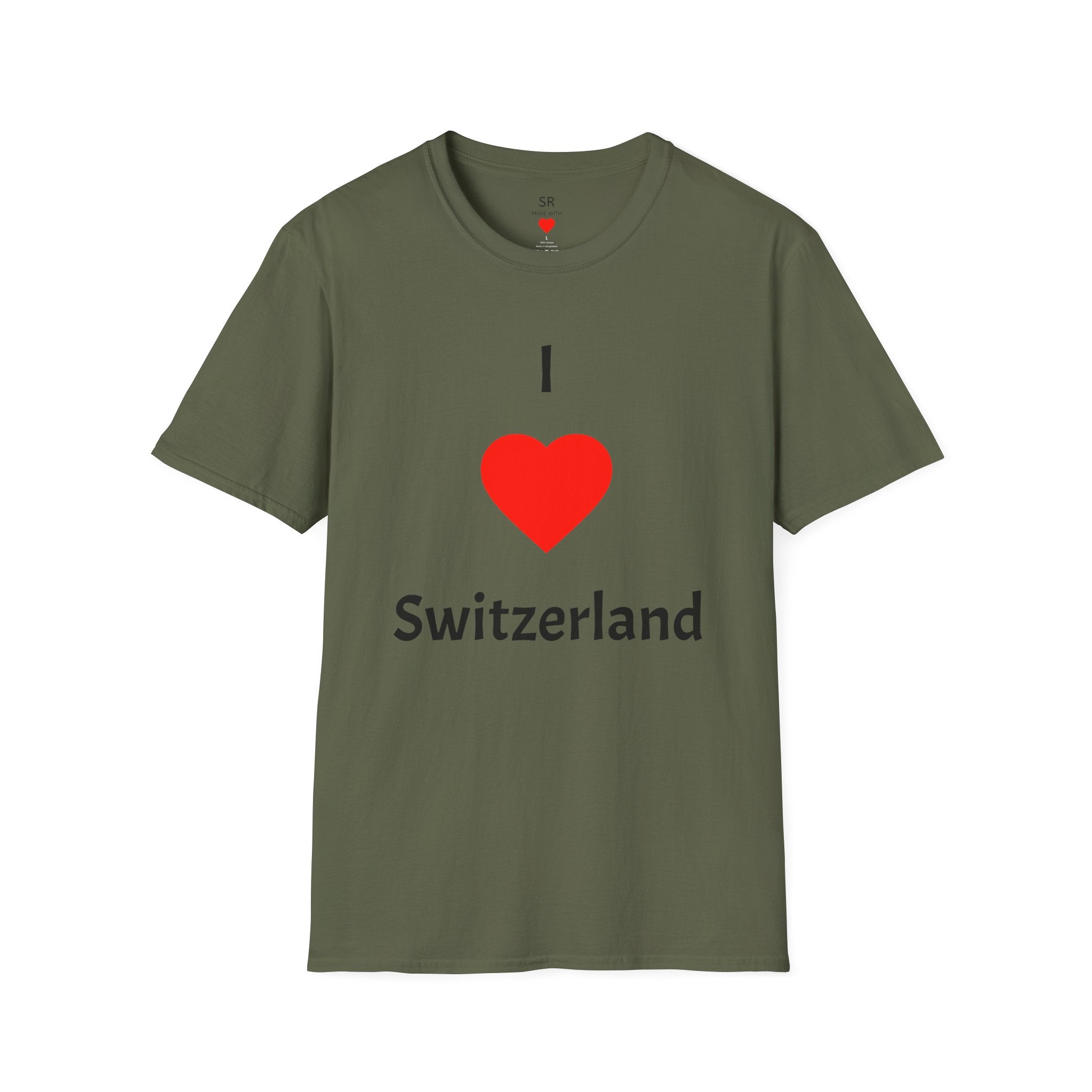 I ❤️ Switzerland T-Shirt – Clean Travel & Pride Tee (Unisex, viele Farben)