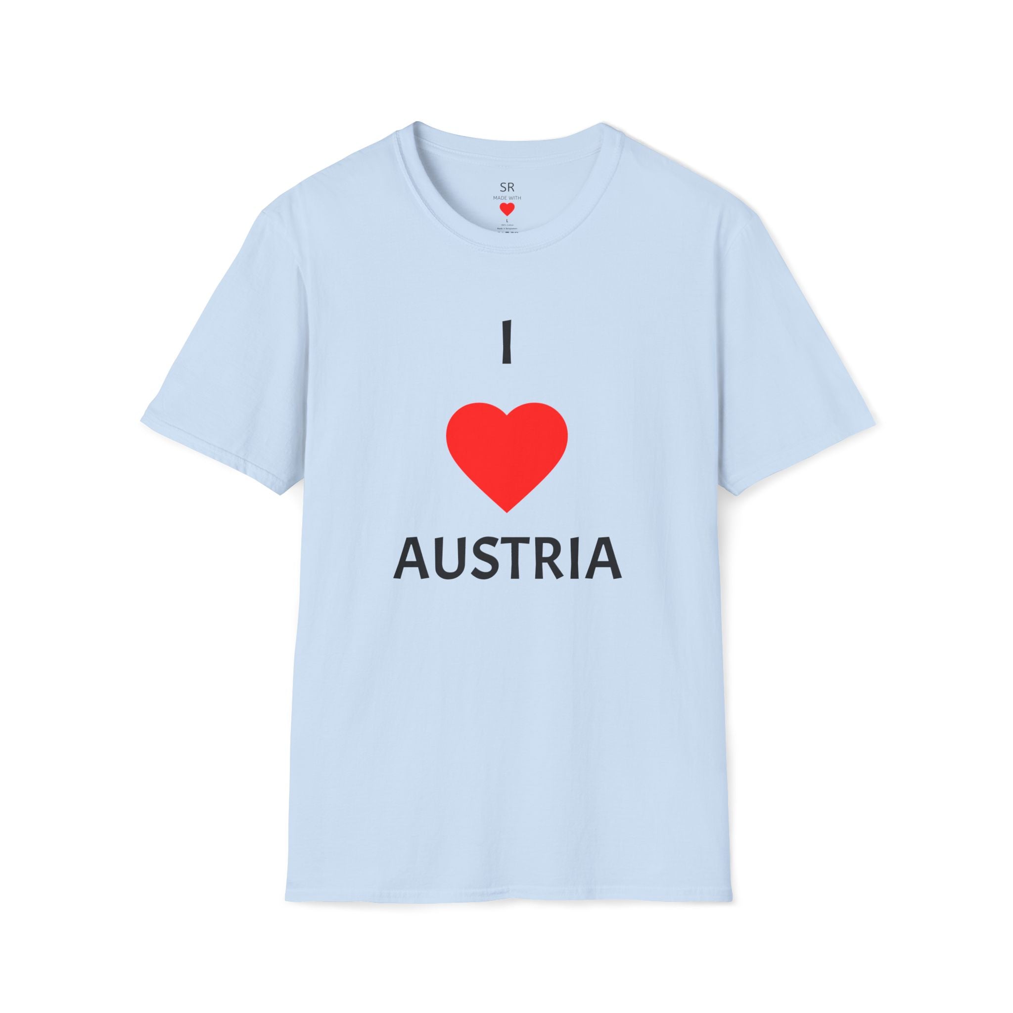 I ❤️ Austria T-Shirt – Clean Travel & Pride Tee (Unisex, viele Farben)