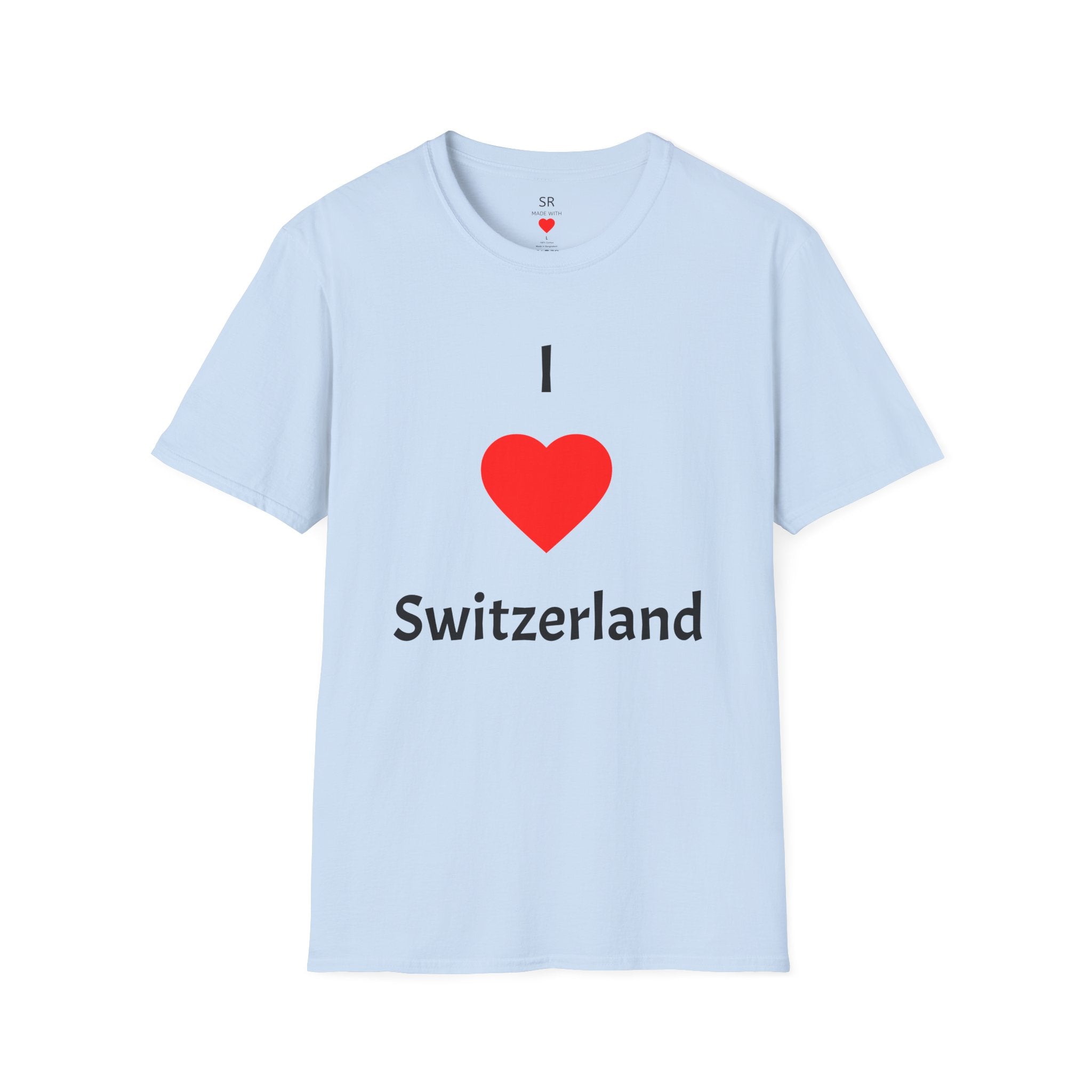 I ❤️ Switzerland T-Shirt – Clean Travel & Pride Tee (Unisex, viele Farben)
