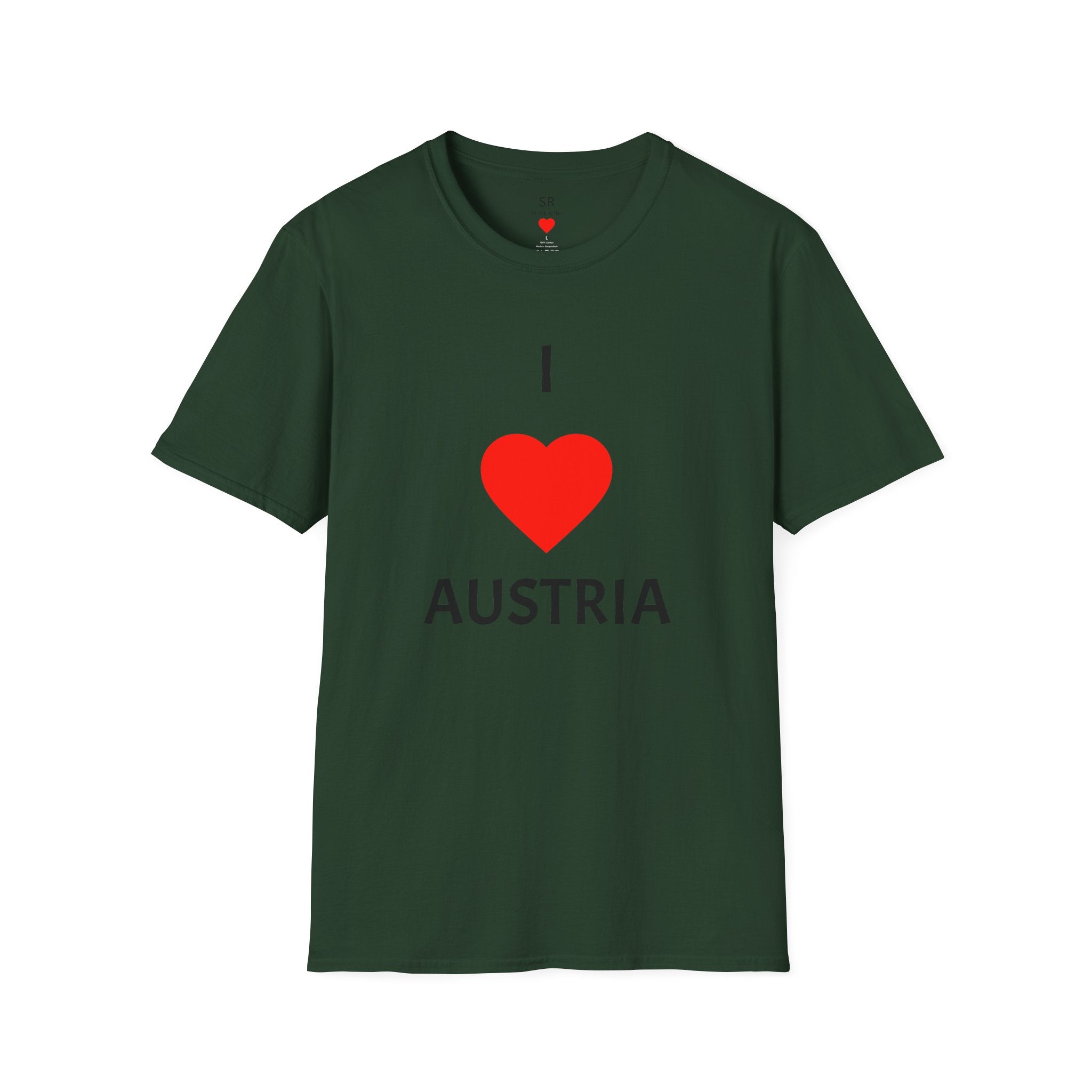 I ❤️ Austria T-Shirt – Clean Travel & Pride Tee (Unisex, viele Farben)