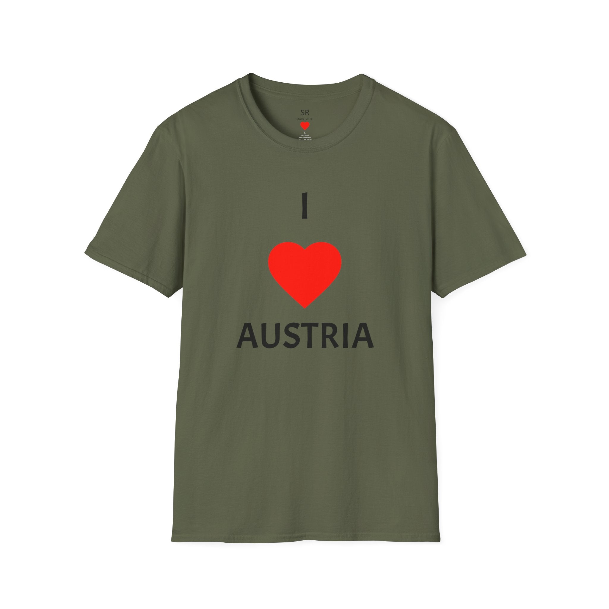 I ❤️ Austria T-Shirt – Clean Travel & Pride Tee (Unisex, viele Farben)