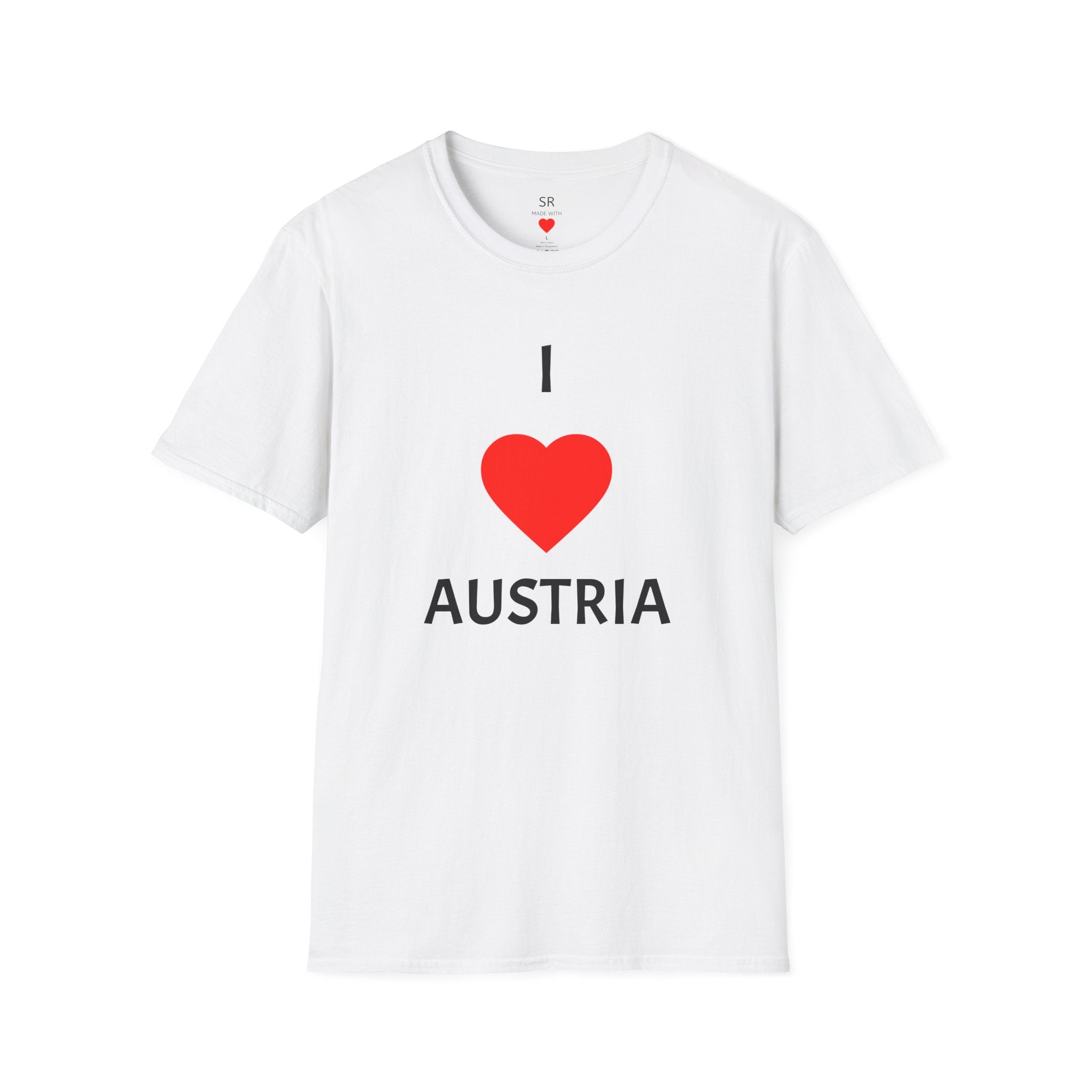 I ❤️ Austria T-Shirt – Clean Travel & Pride Tee (Unisex, viele Farben)