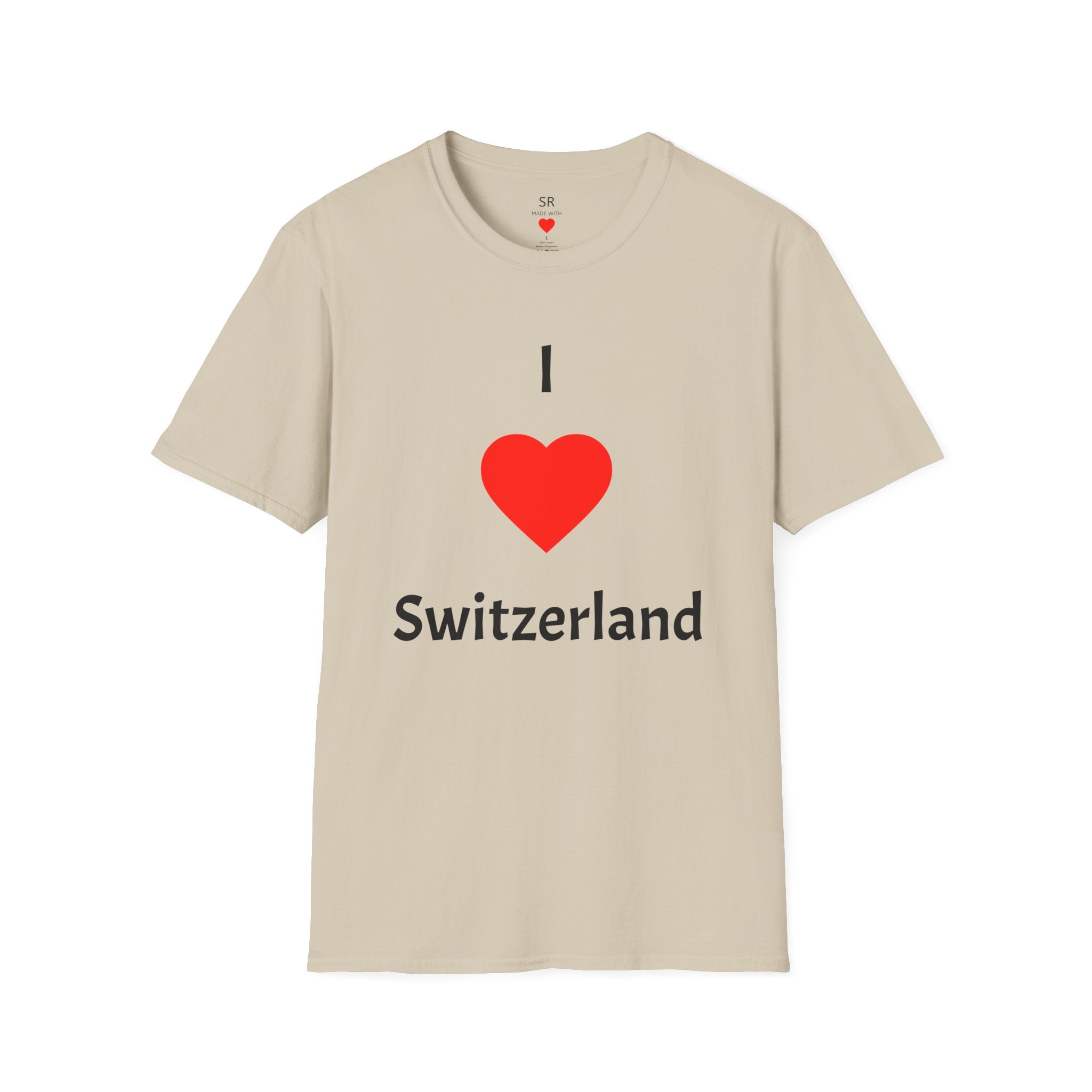 I ❤️ Switzerland T-Shirt – Clean Travel & Pride Tee (Unisex, viele Farben)