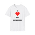 I ❤️ My Boyfriend T-Shirt – Cleanes Couple-Statement in Weiß