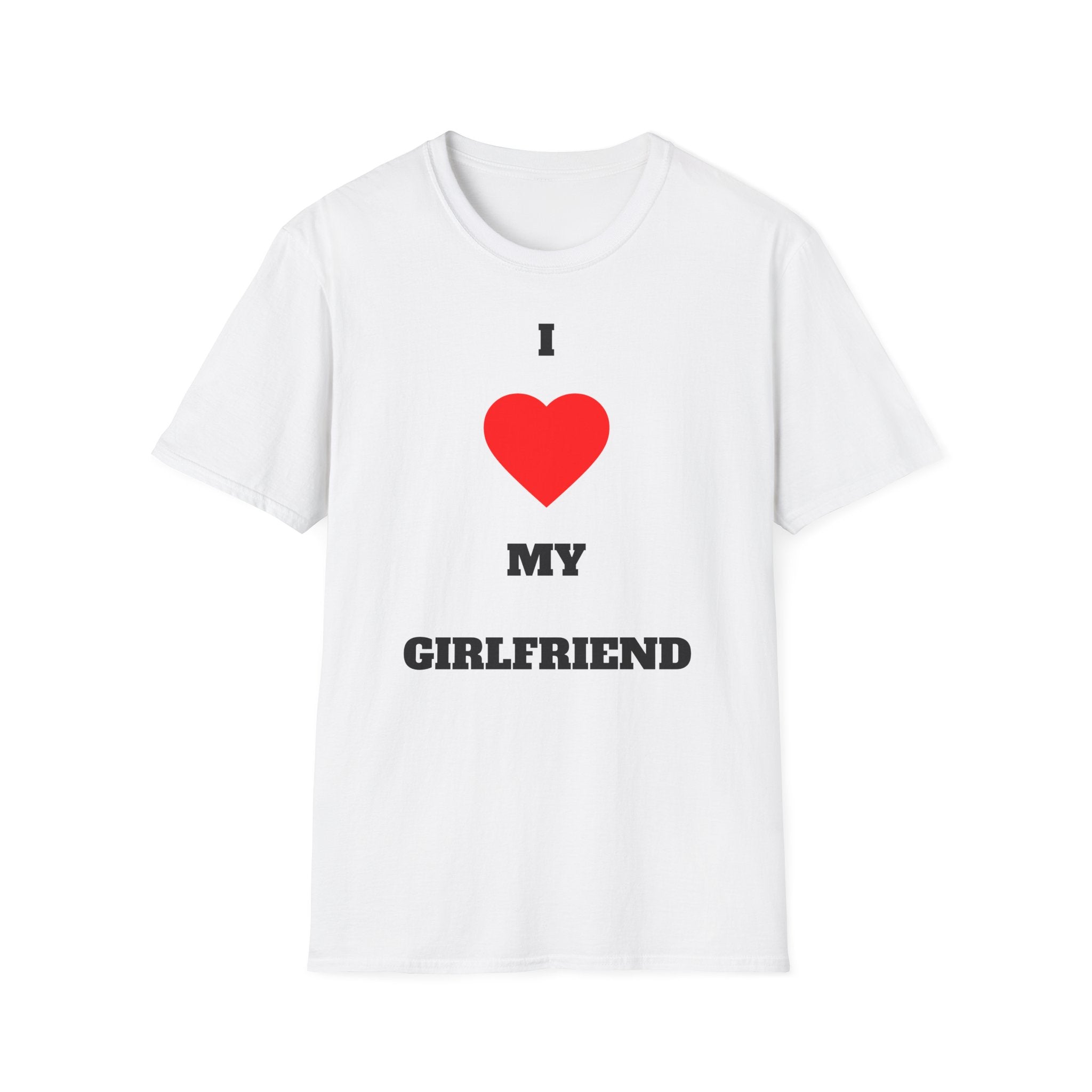 I ❤️ My Girlfriend T-Shirt – Cleanes Couple-Statement in Weiß